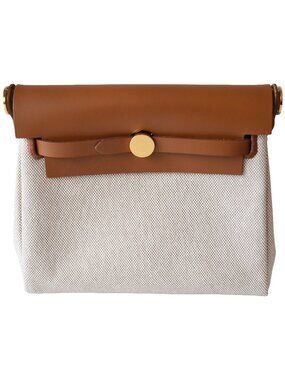 Hermes Mini Herbag Gold Hardware Beige Fauve